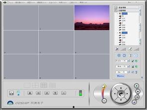 监控视频界面,实时捕捉，安全守护的视觉见证